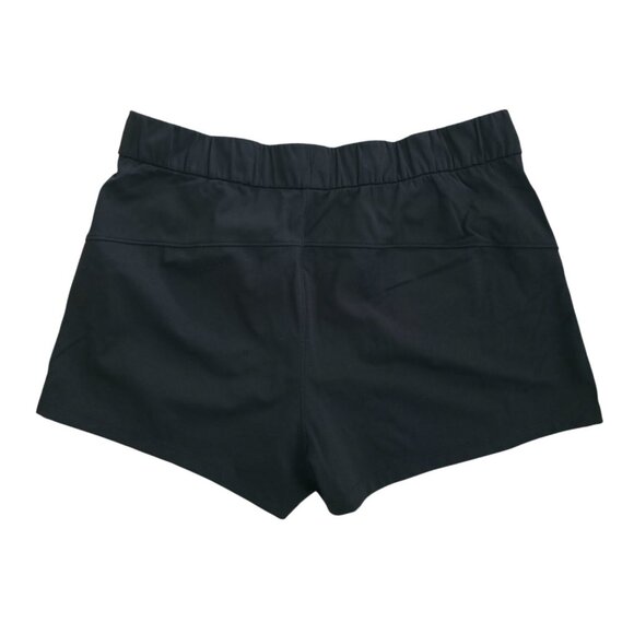 Lululemon ON THE FLY Black Athletic 2.5" Shorts w/ Drawstring Waist Womens Sz 12 - Picture 2 of 7